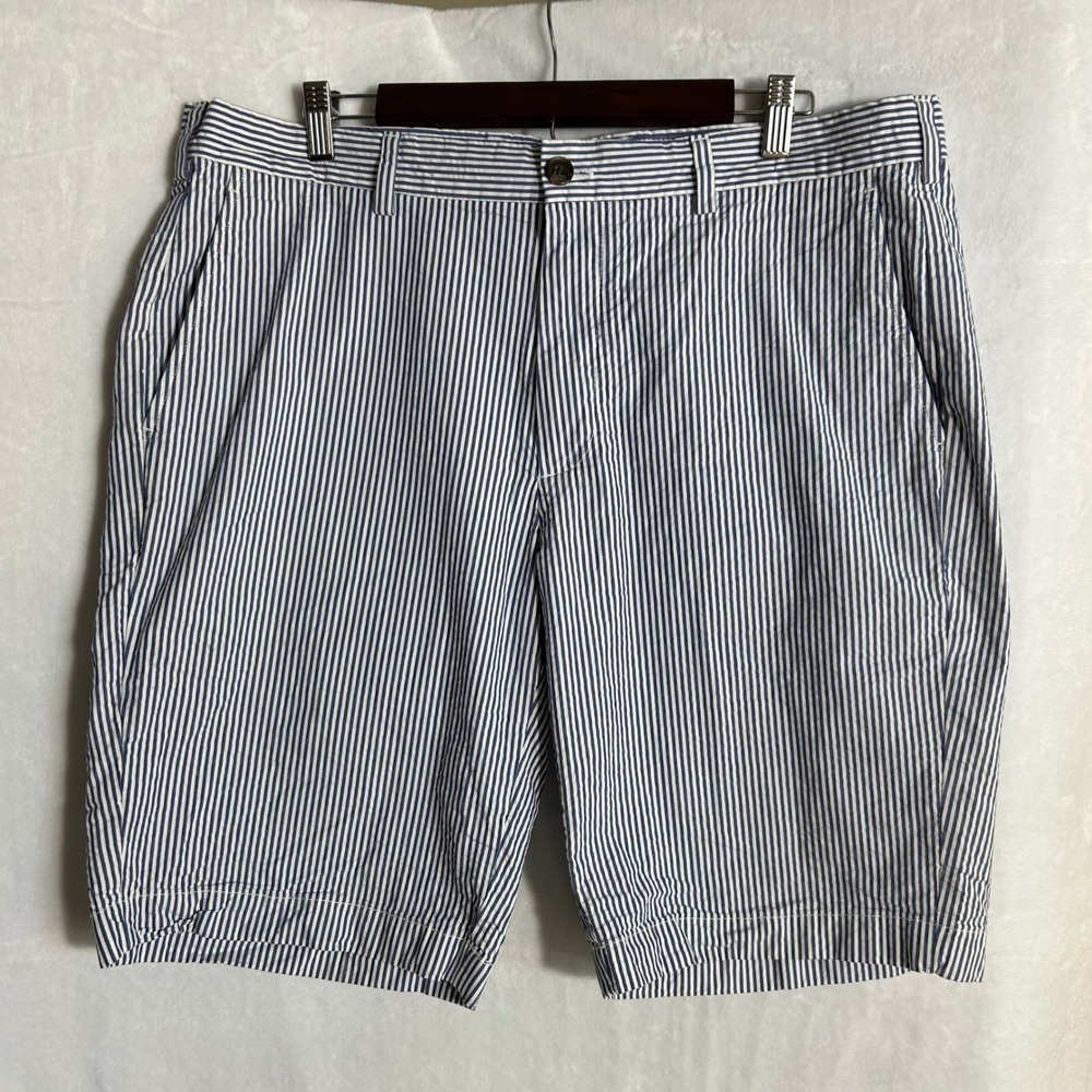 Brooks Brothers Bermuda‎ Seersucker Shorts Mens 38 (38x10.5) Preppy Golf Beach